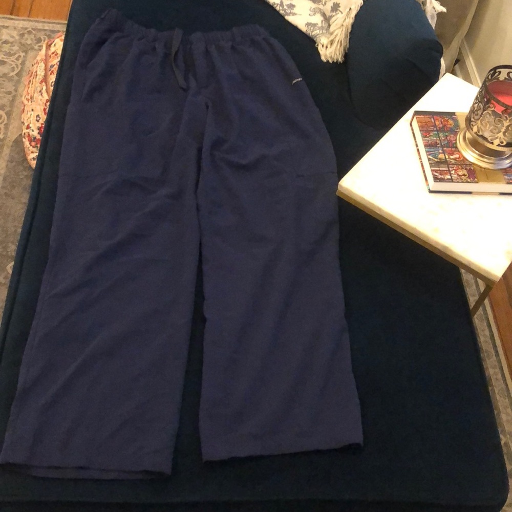 Scrub pants, jockey, navy blue, large.
